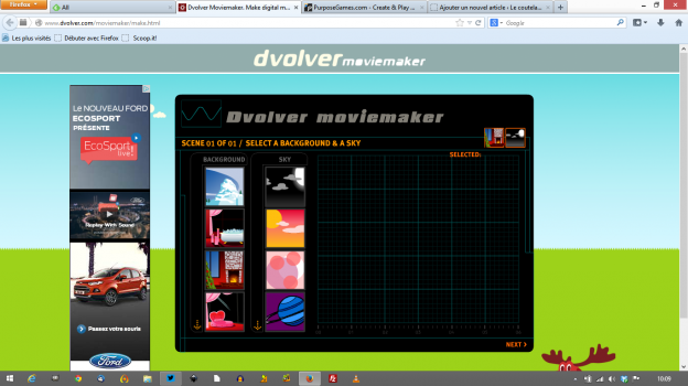 Dvolver Movie Maker: des petites animations avec dialogue en 3 clics (idéal en langues)