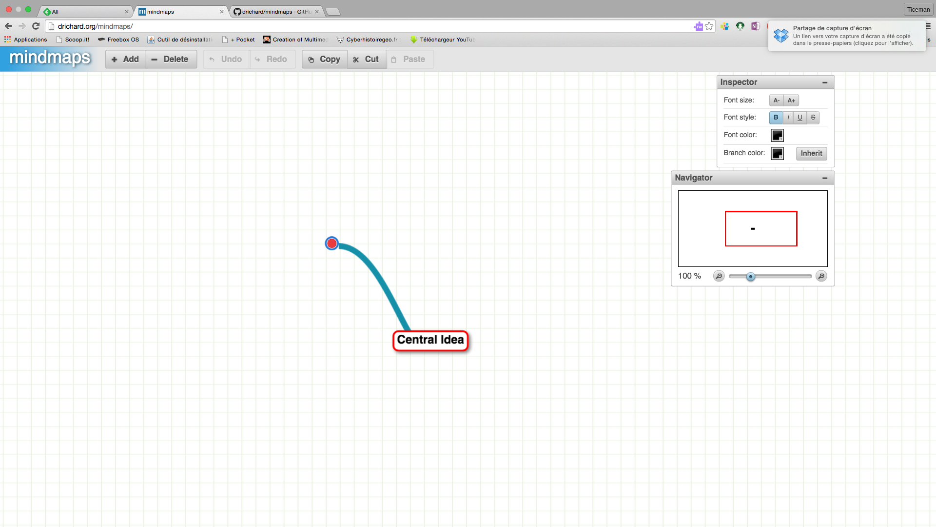 Mindmaps: un service open source pour créer des cartes mentales dans son navigateur, en ligne, en local, ou à héberger soi-même