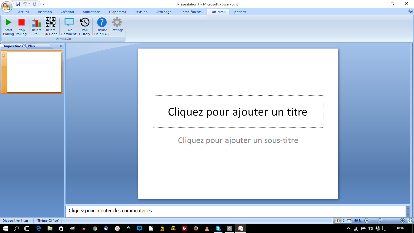 ParticiPoll: une extension et un service qui ajoutent des sondages en temps réel à vos powerpoint