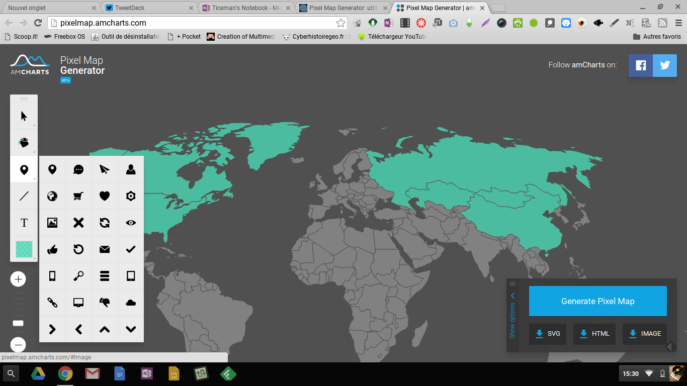 Réalisez une carte du monde avec vos photos