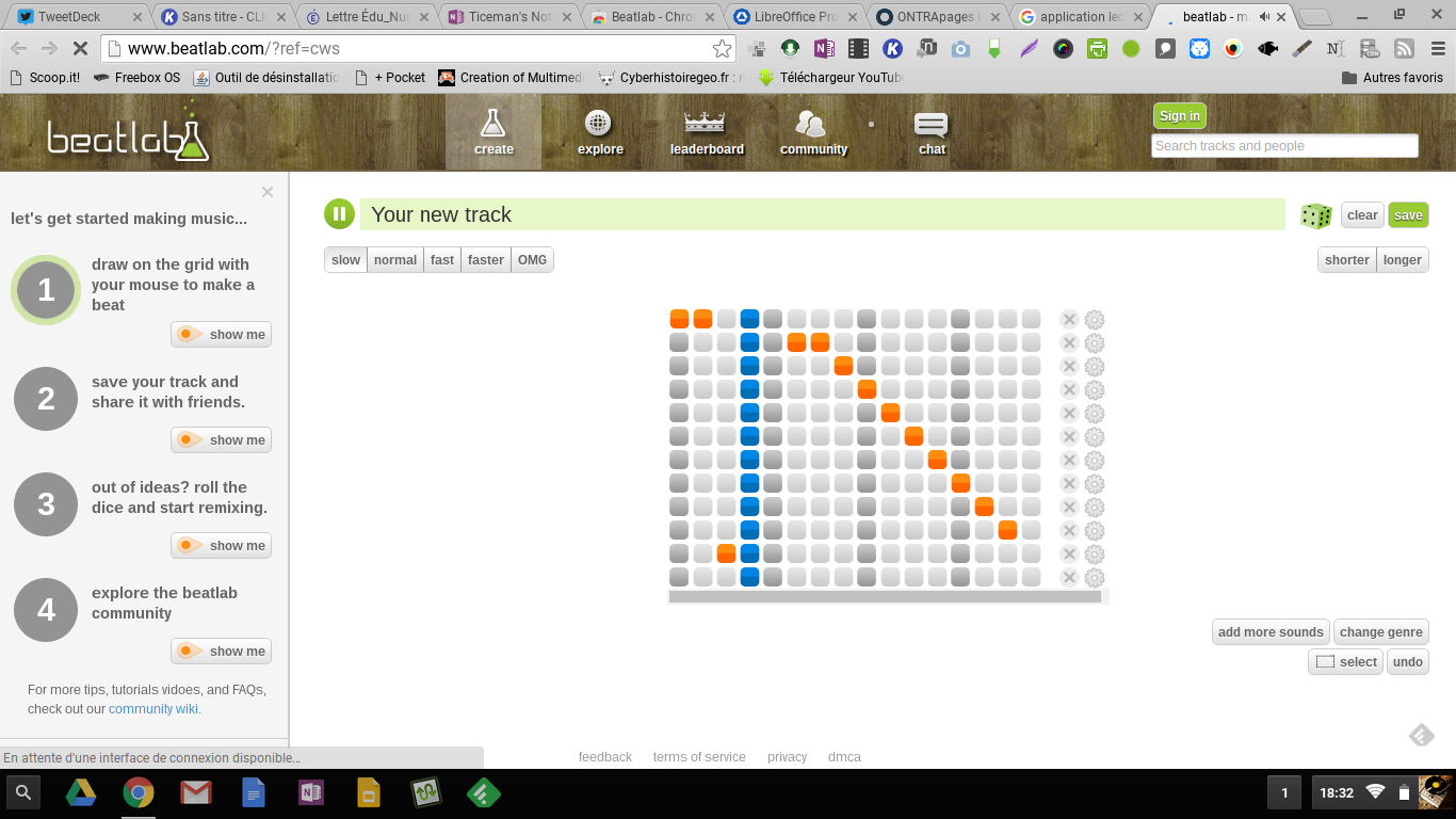 Beatlab: créer de la musique en ligne de façon graphique