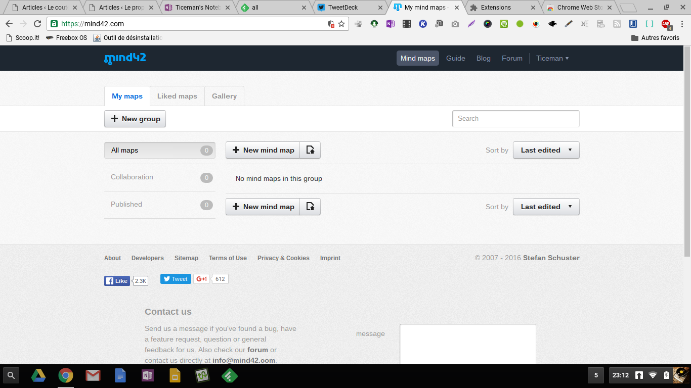 Mind 42: un outil gratuit pour vos cartes mentales collaboratives