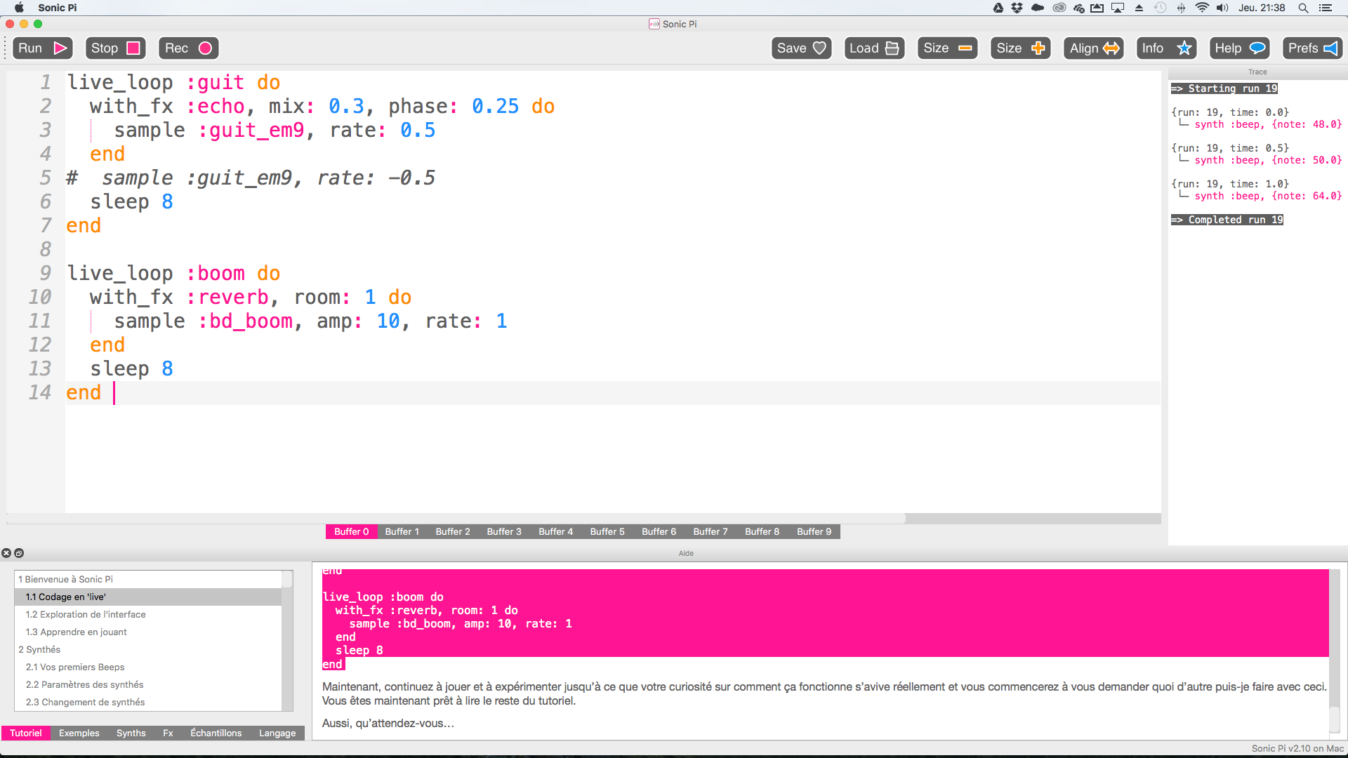 Sonic pi: s’initier au code en créant de la musique ou s’initier à la musique en codant