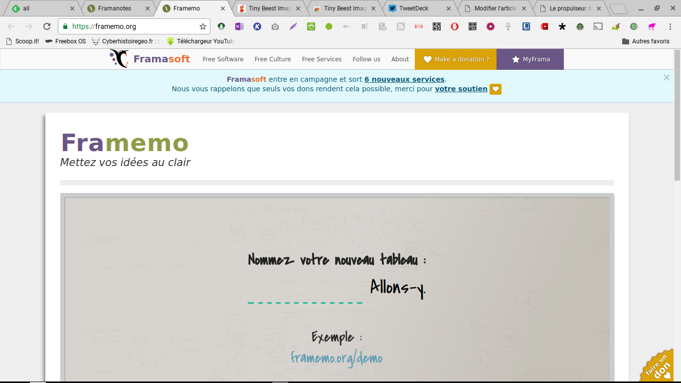 framemo: votre tableau à post-it collaboratif