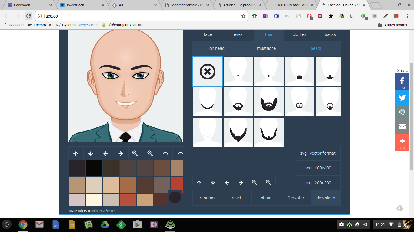 Face.co: créer des avatars en quelques clics