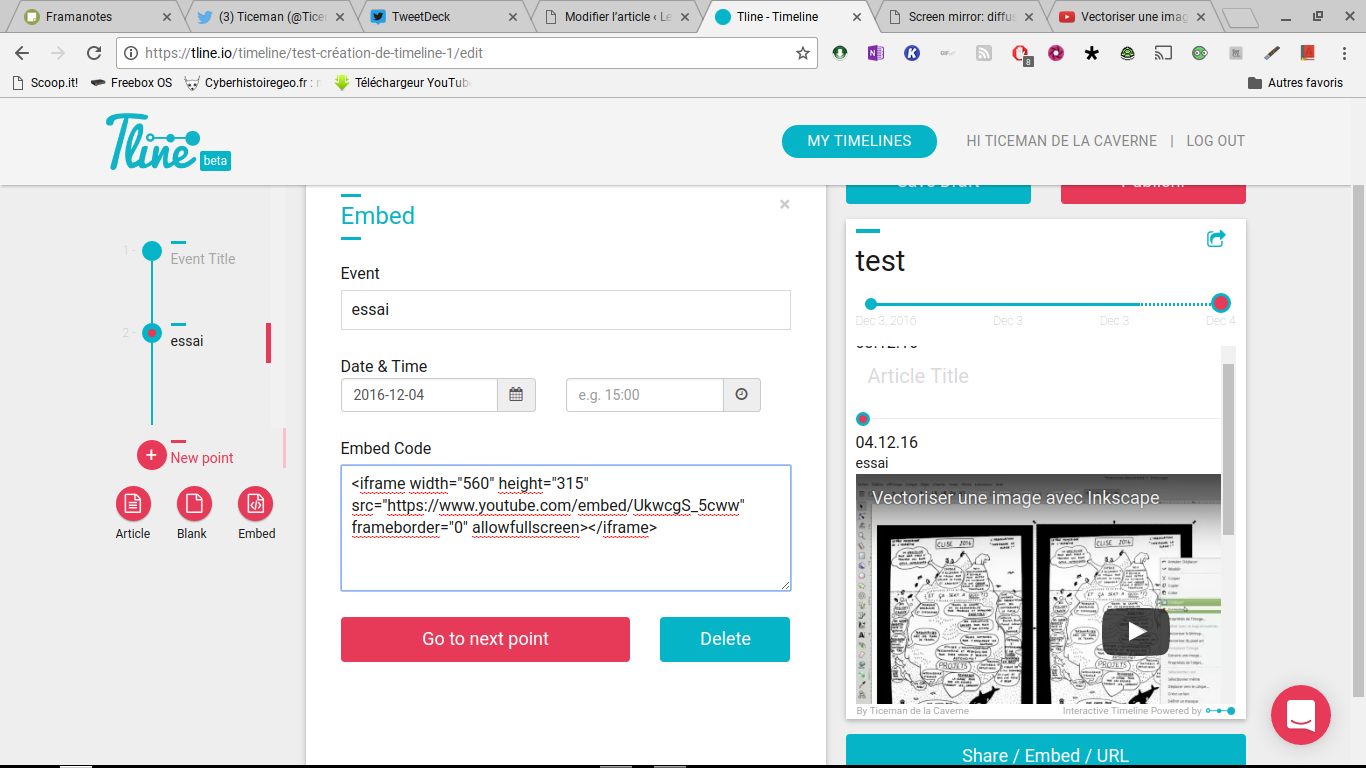 Tline: créer des frises chronologiques modernes à partir d’éléments du web