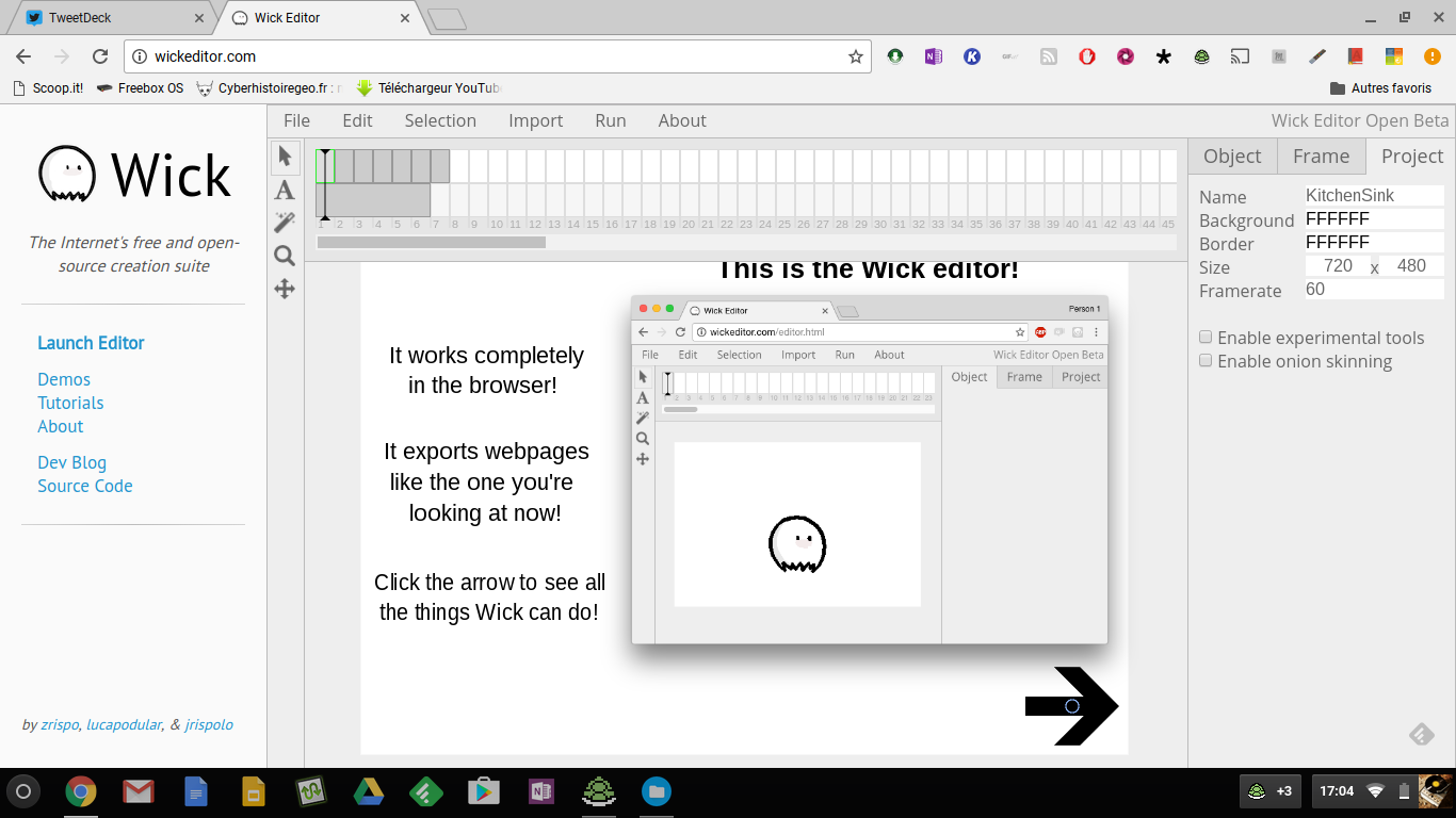 Wickeditor: créer des pages web animées et dynamiques avec cet outil open source