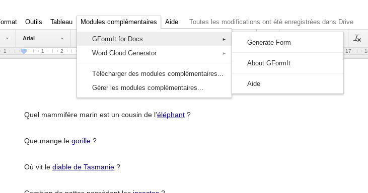 Gformit: transformer n’importe quelle liste de questions en formulaire google automatiquement – Le coutelas de Ticeman