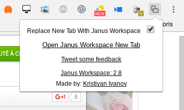 Janus Workspace: afficher plusieurs sites simultanément dans un seul onglet (chrome)