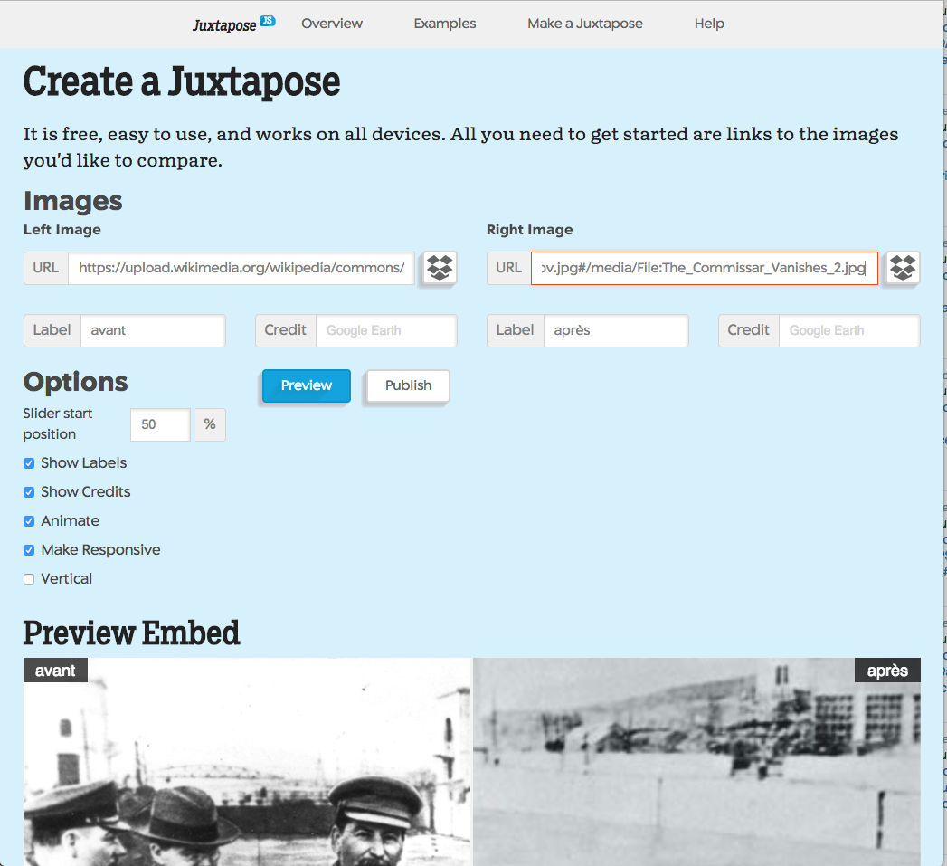 Juxtapose JS: juxtaposer des photographies pour les comparer