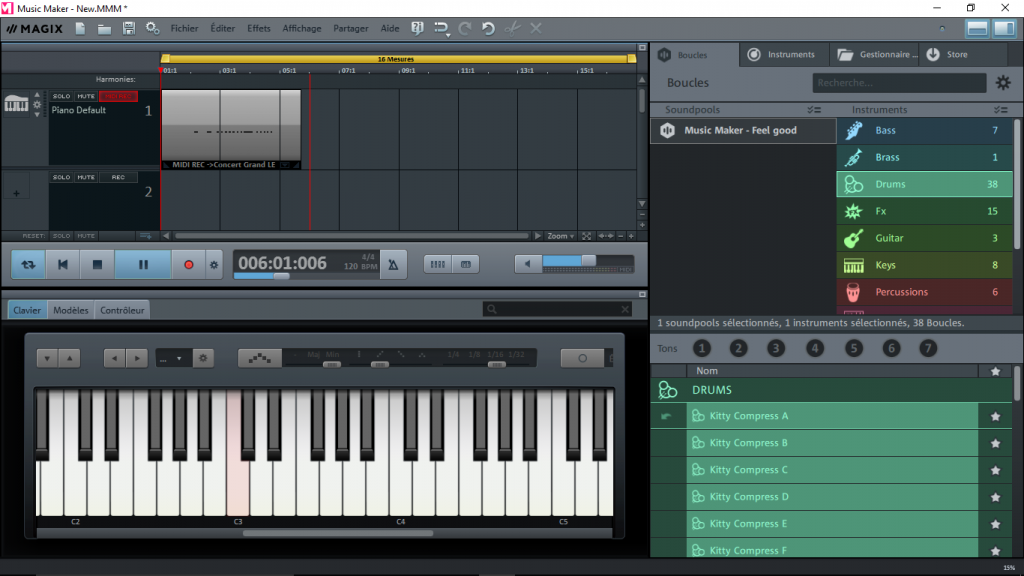 Magix Music Maker créer de la musique comme un pro sous Windows Le coutelas de Ticeman