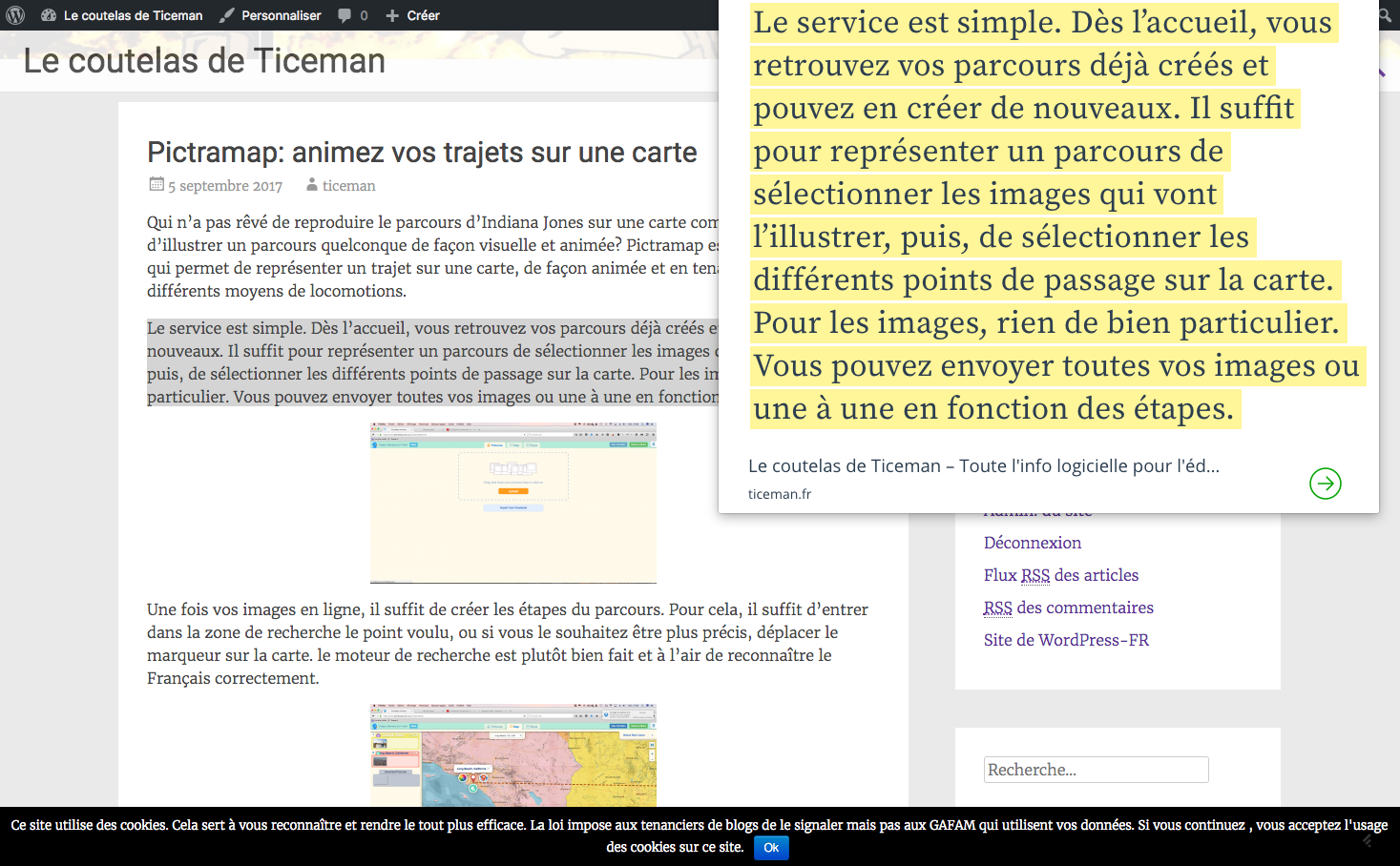 bishBashBosh: sélectionnez vos textes en ligne et transformez les en images