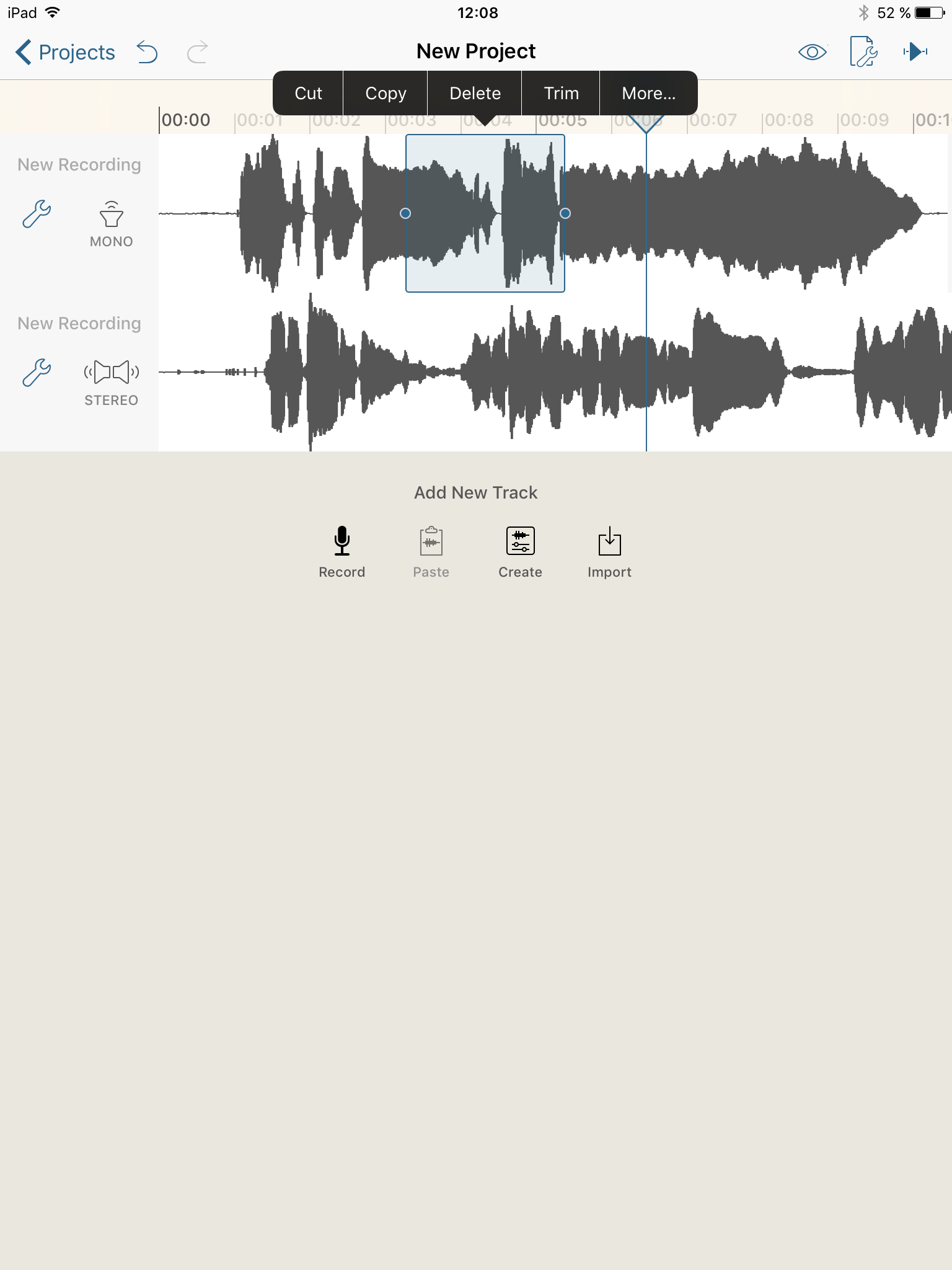 Hokusai 2: Un bon éditeur audio pour iOS