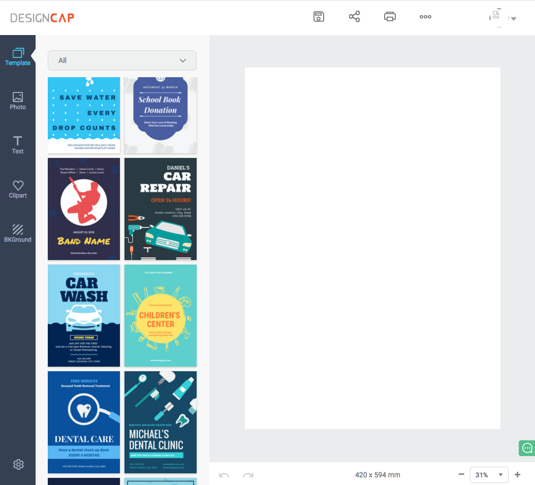 DesignCap: un excellent service pour créer posters et infographies