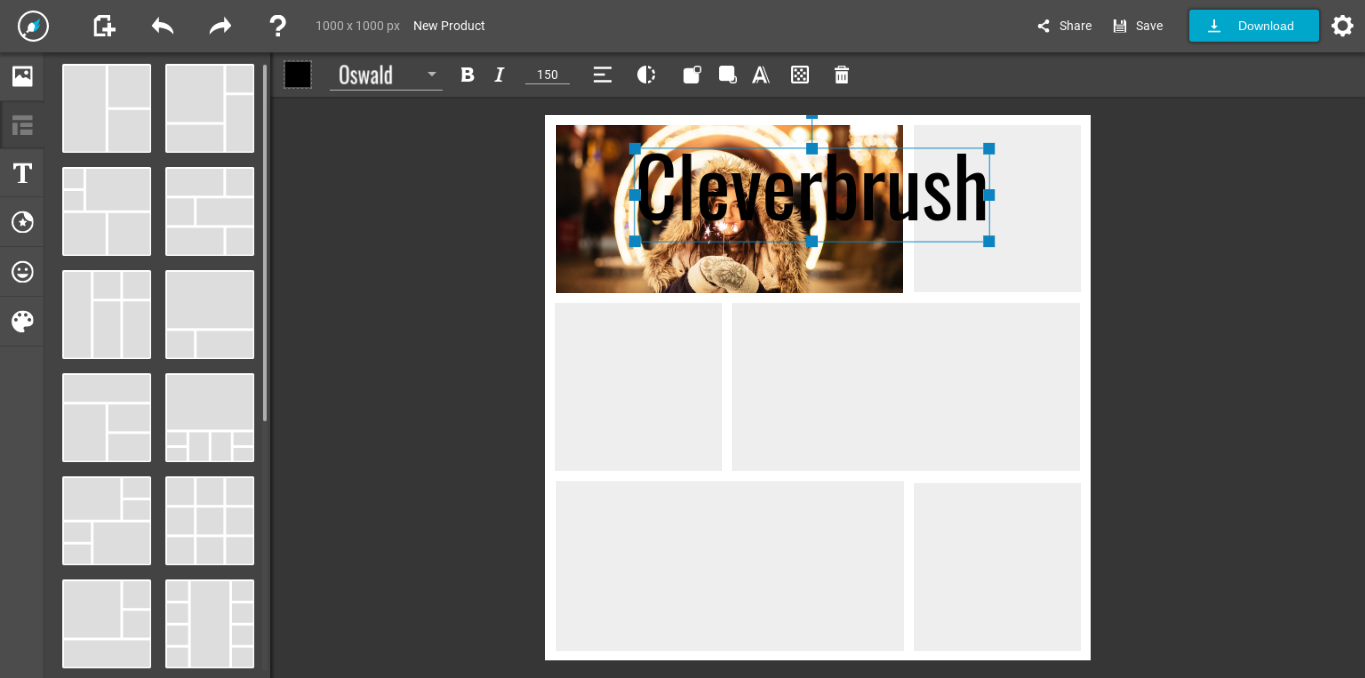 Cleverbrush: collages photo, infographies et poster à portée de tous