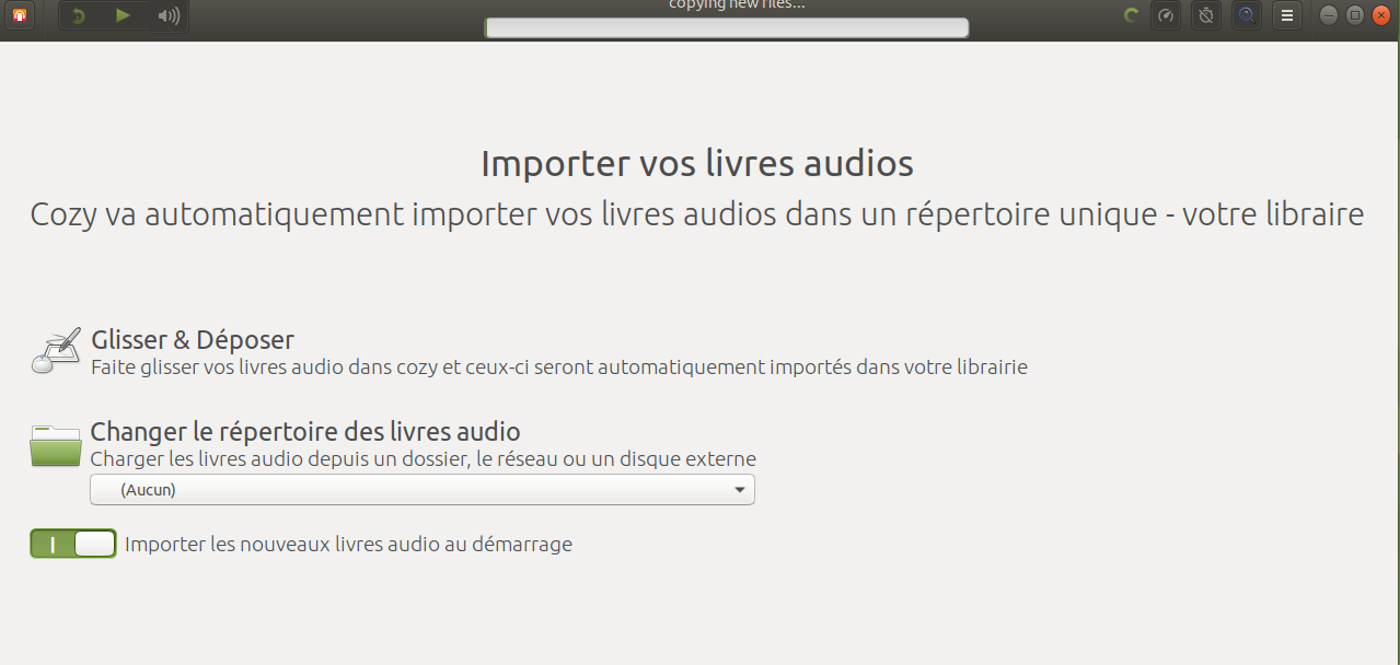 Cozy audiobook: une liseuse de livres audio pratique pour Linux