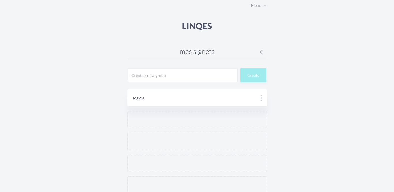 Linqes: partagez vos collections de liens avec une adresse unique