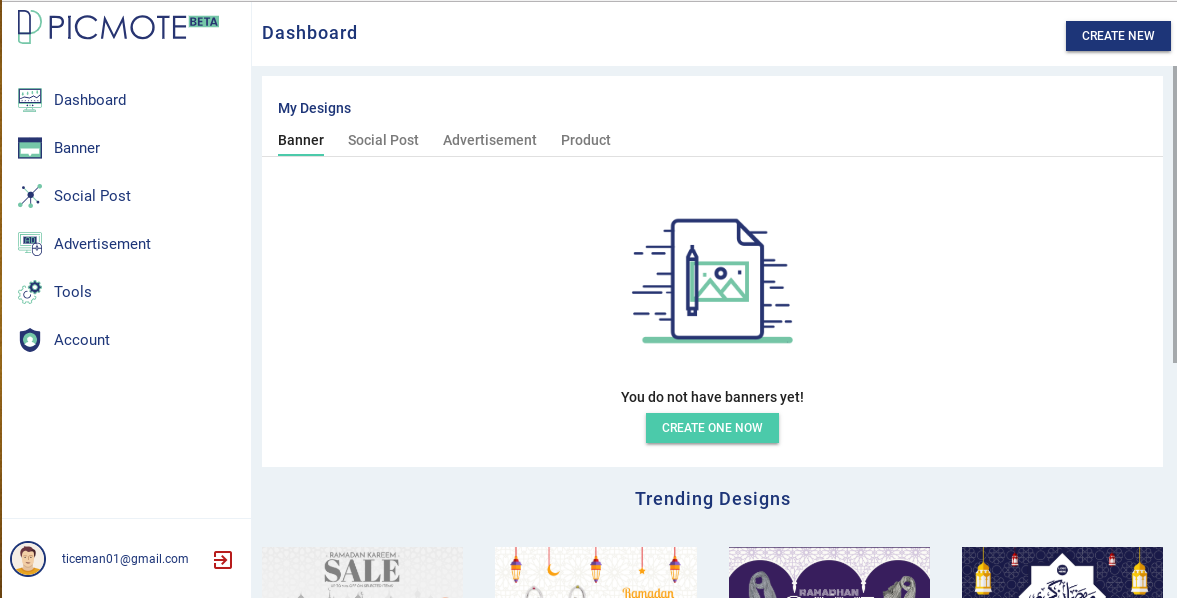 Picmote: infographies, bannières et autres compositions graphiques