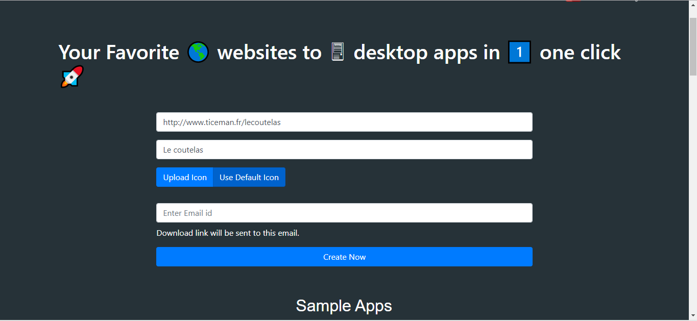 Web2desk: créer des applications de bureau à partir de n’importe quel site ou service web