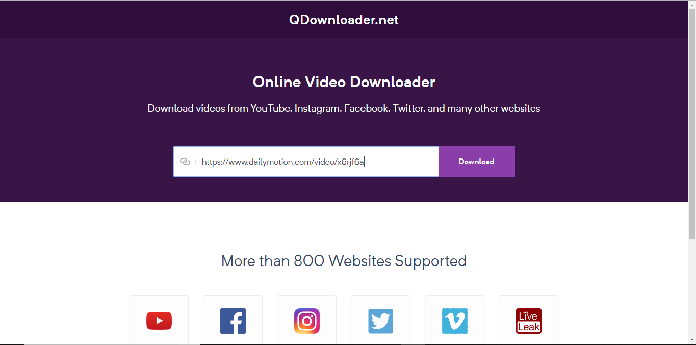 Qdownloader: une autre plateforme pour télécharger les vidéos du Net