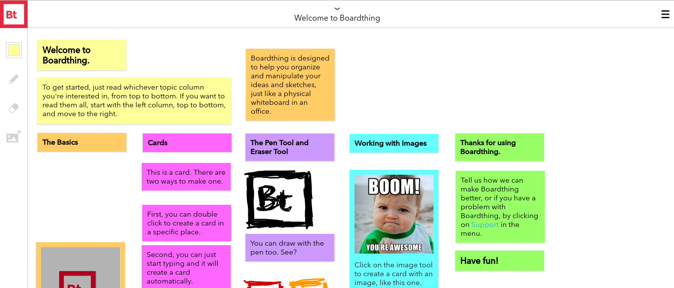 Boardthing: un tableau à post it collaboratif convaincant