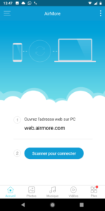 Airmore: transférer vos fichiers et afficher l’écran de votre appareil Android sur n’importe quel appareil.